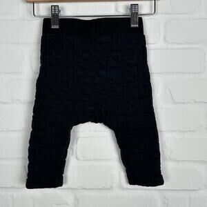 Cotton on BABY Black Quilted pants Size 6-12 months